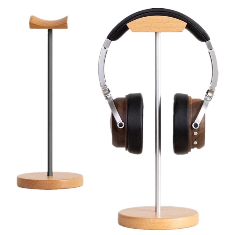 Headset Stand - Black Walnut Wood & Aluminum Headphone