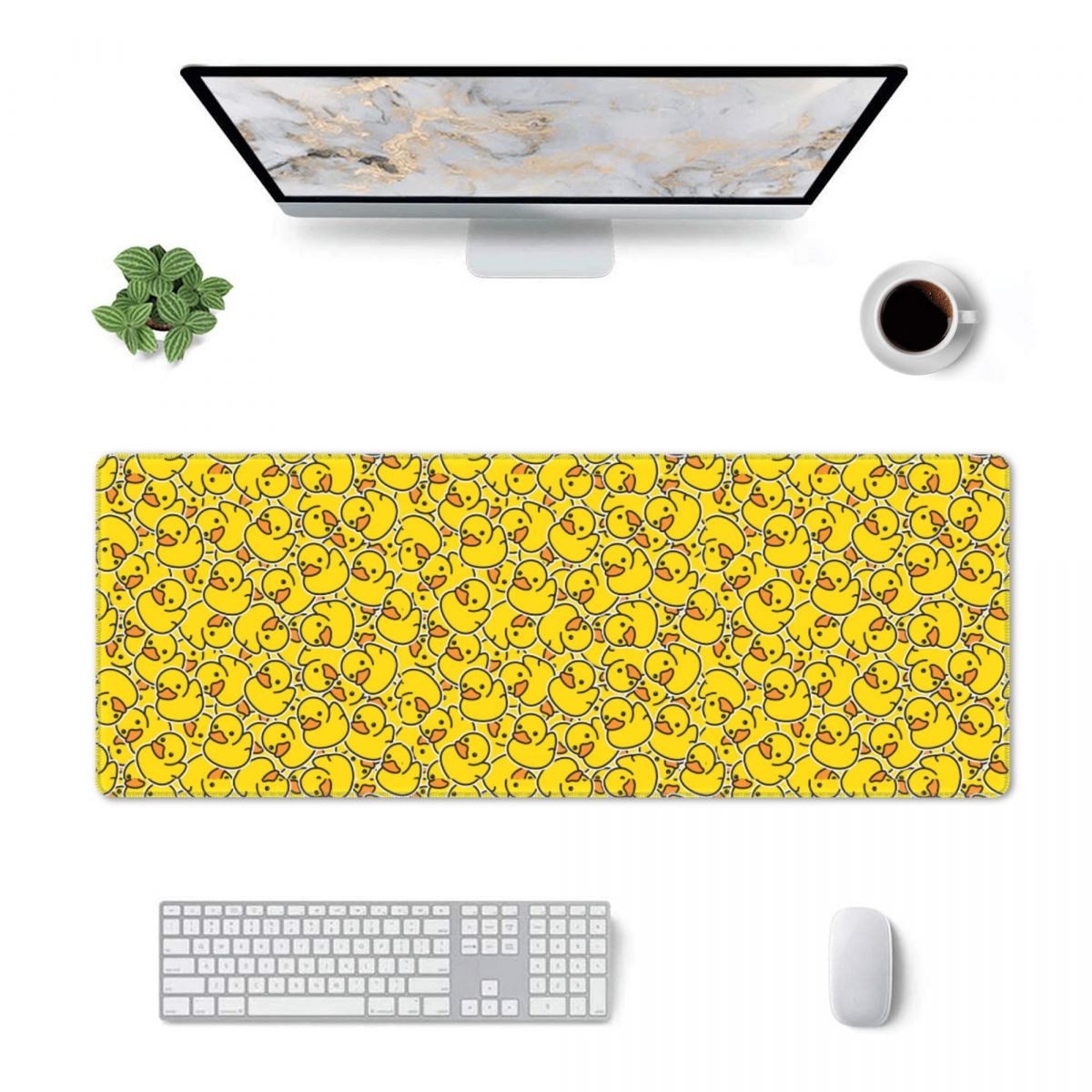 Pc Gaming Yellow - Large Mouse Pad Yellow Classic Rubber