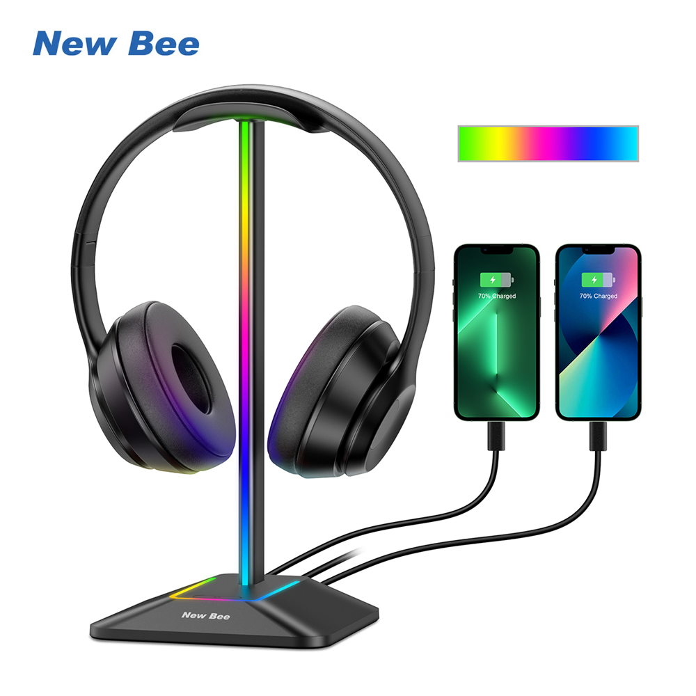 New Bee Z8 RGB Headphones Stan - Headset Stand review and price
