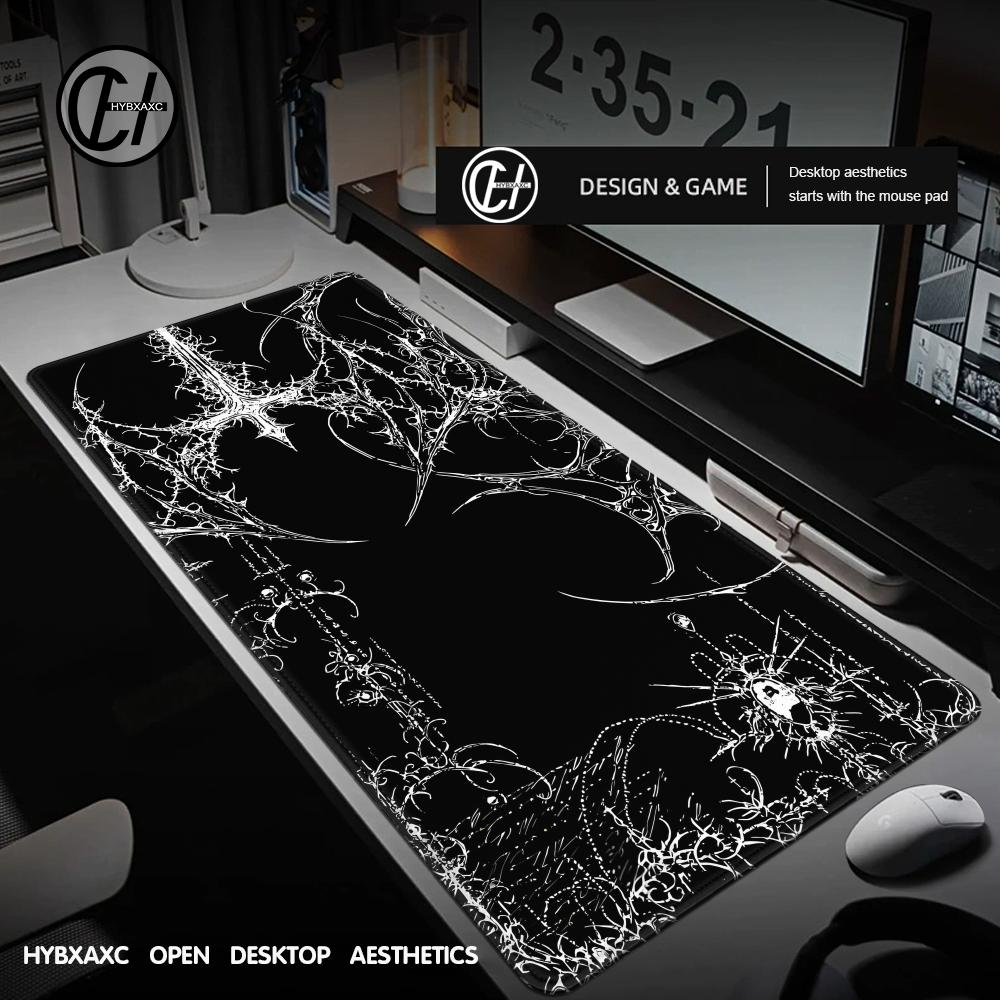 Black White Cybersigilism Desk - Pc Gaming White review and price
