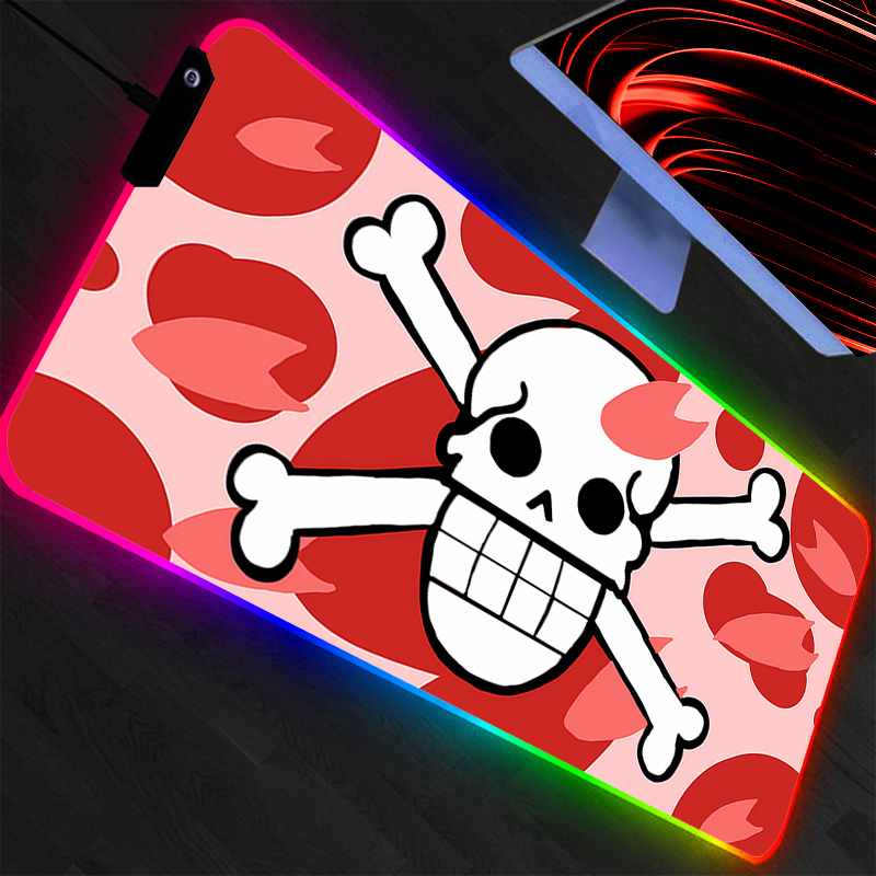 One Piece Large Mouse Pad RGB  - Pc Gaming White review and price