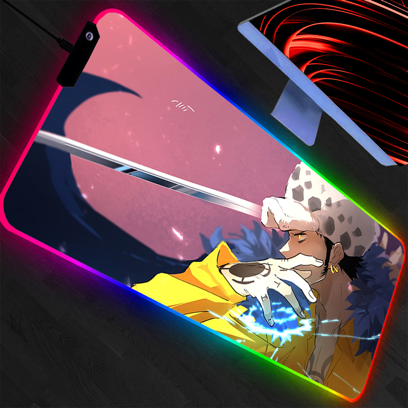 One Piece Large Mouse Pad RGB  - Pc Gaming White review and price