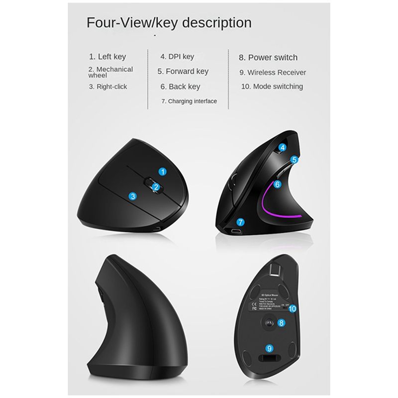 doyou Wireless 2.4G Vertical V - Pc Gaming White review and price