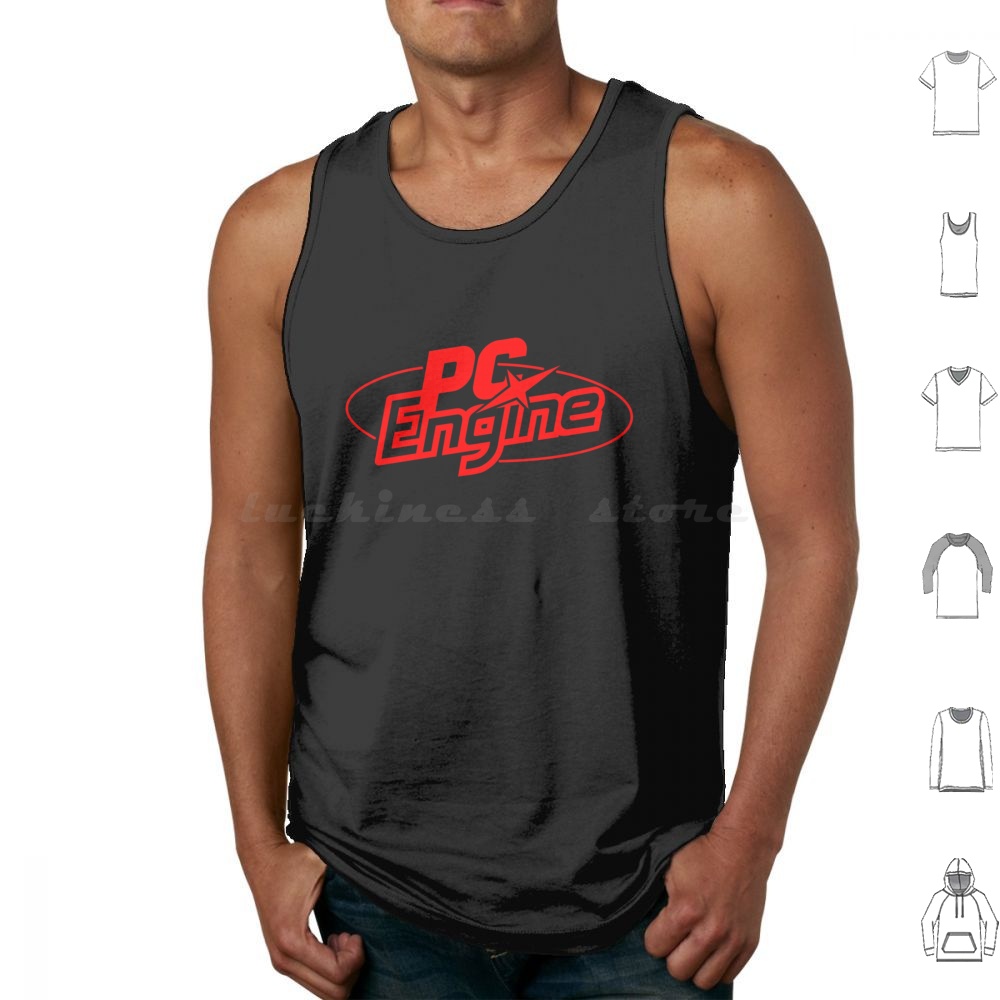 Pc Engine Logo Tank Tops Print - Japan Pc Gaming review and price