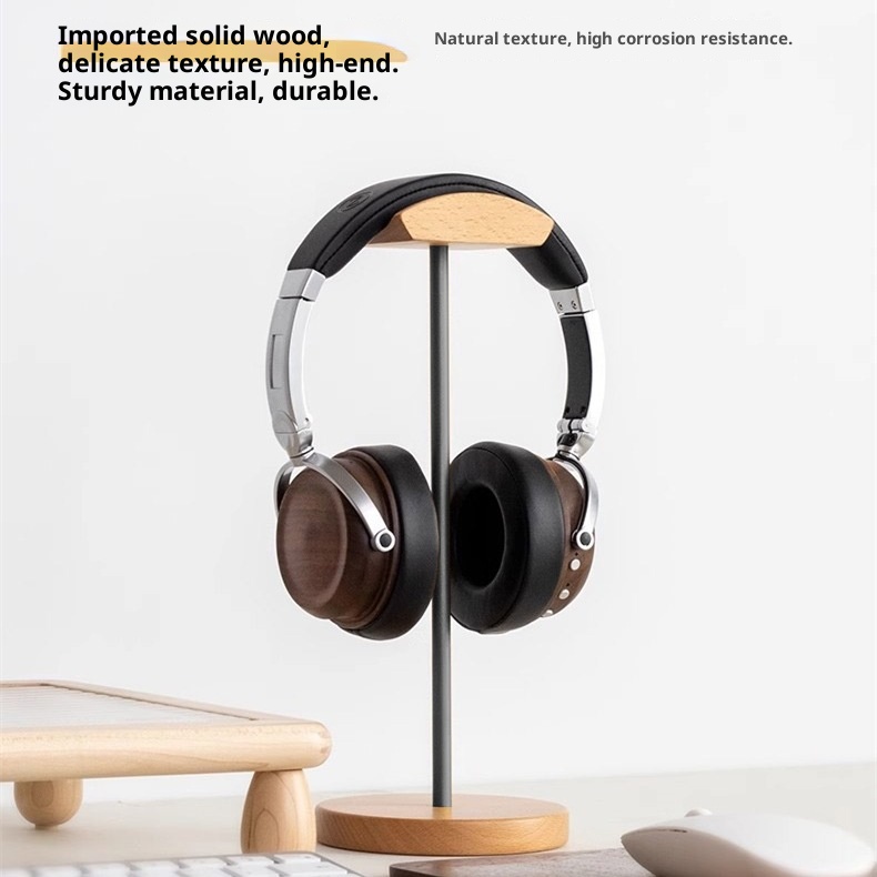 Black Walnut Wood & Aluminum H - Headset Stand review and price