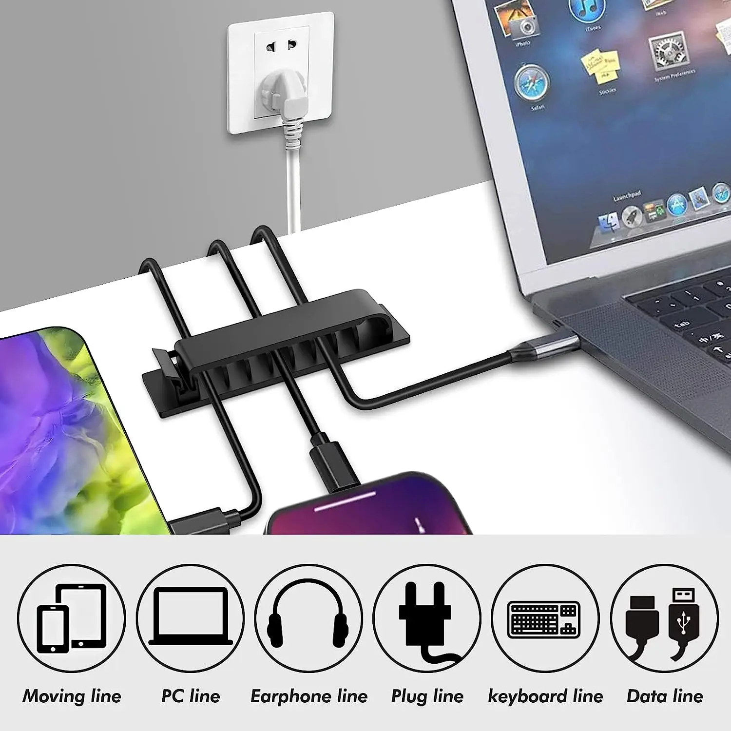 Cable Organizer Self Adhesive  - Cable Management Sleeve review and price