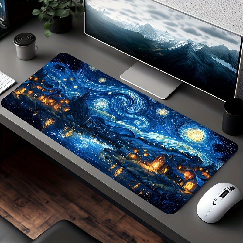 Van Gogh Starry Night Inspired - Pc Gaming Yellow review and price
