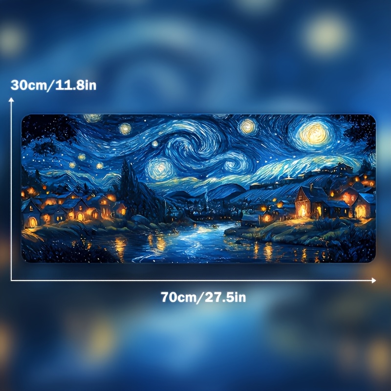 Van Gogh Starry Night Inspired - Pc Gaming Yellow review and price