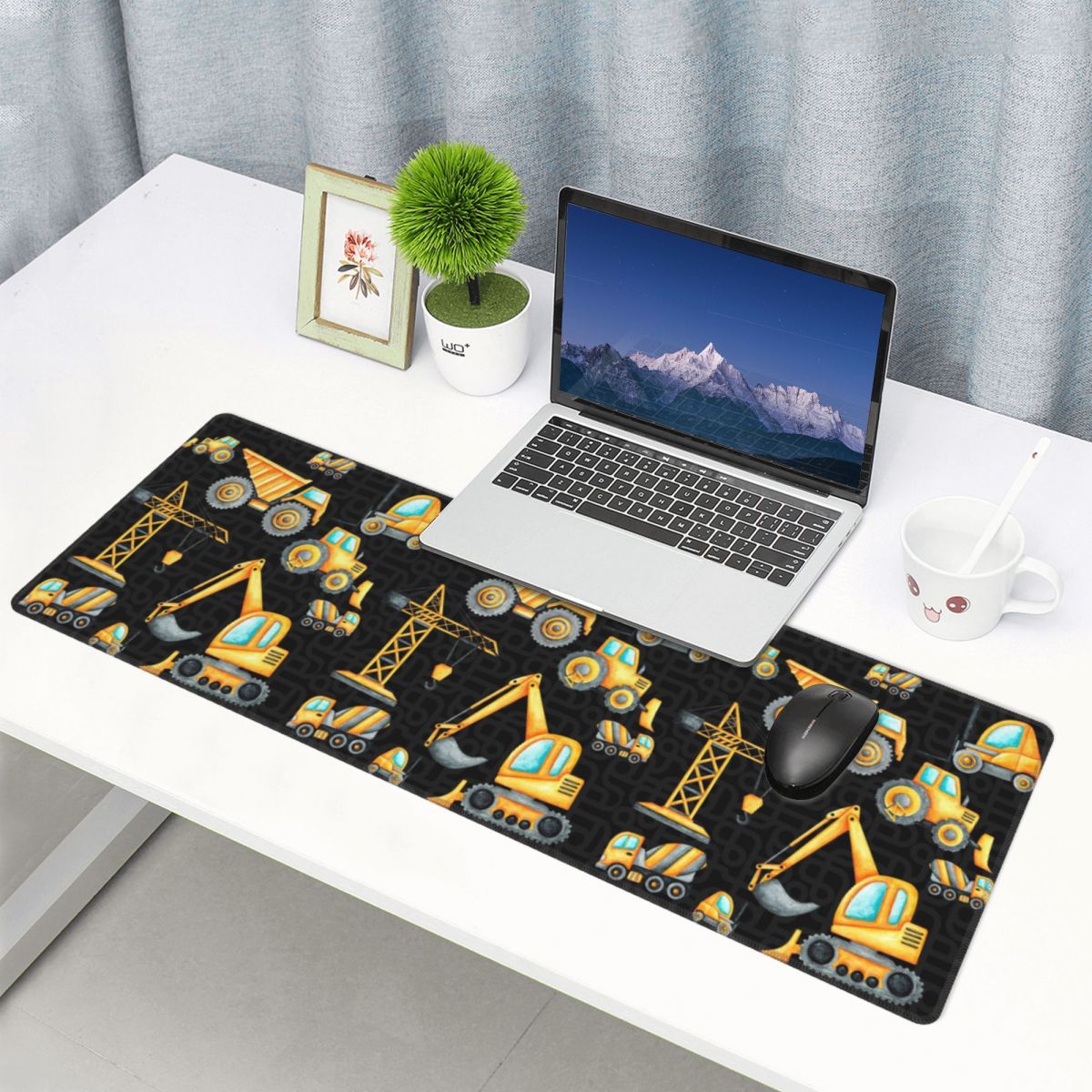 Large Mouse Pad Yellow Constru - Pc Gaming Yellow review and price