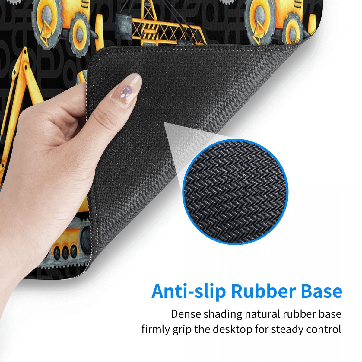 Large Mouse Pad Yellow Constru - Pc Gaming Yellow review and price
