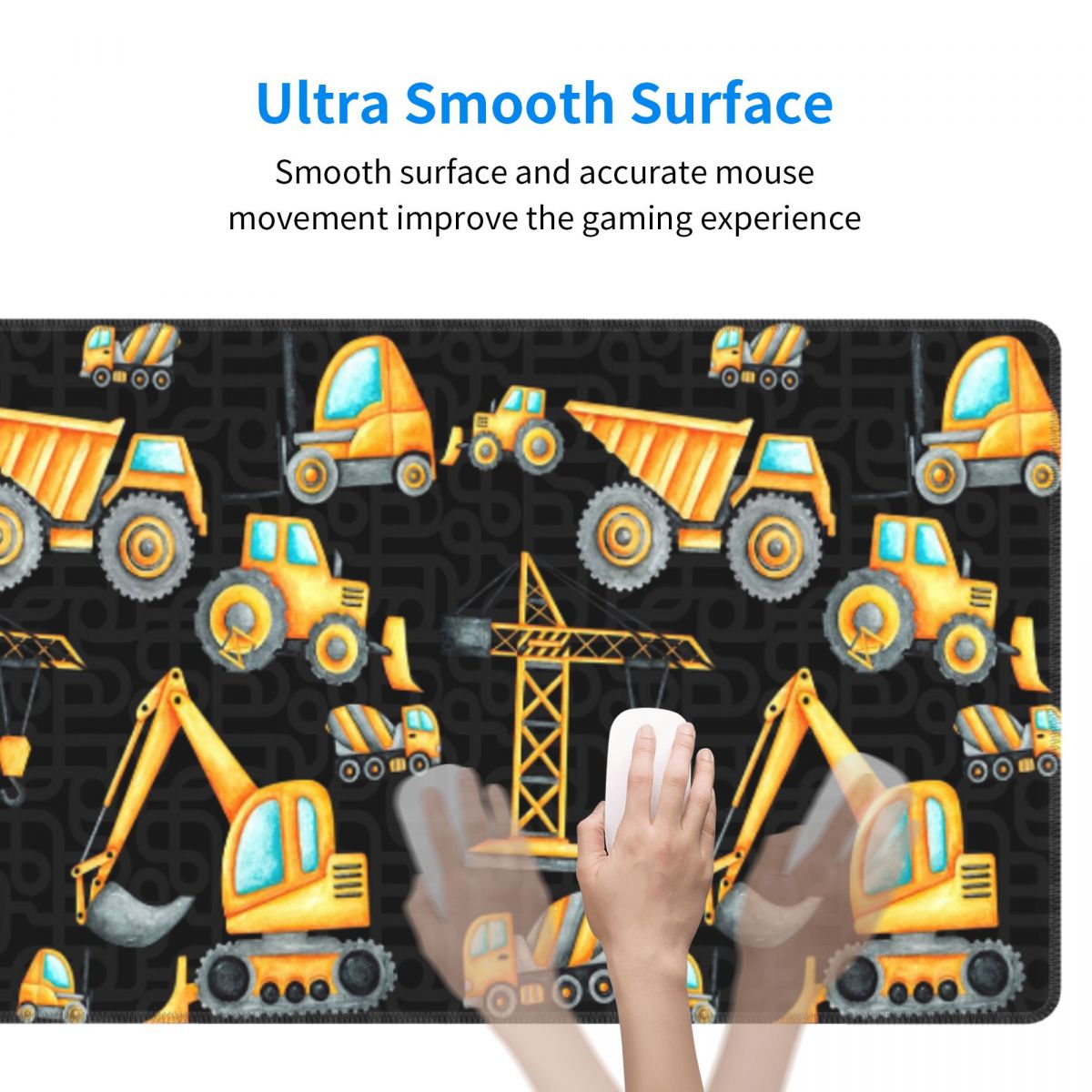 Large Mouse Pad Yellow Constru - Pc Gaming Yellow review and price