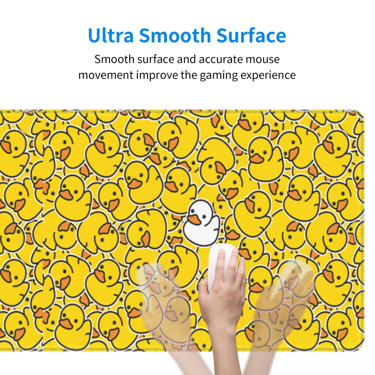 Yellow Duck Pattern Large Mous - Pc Gaming Yellow review and price