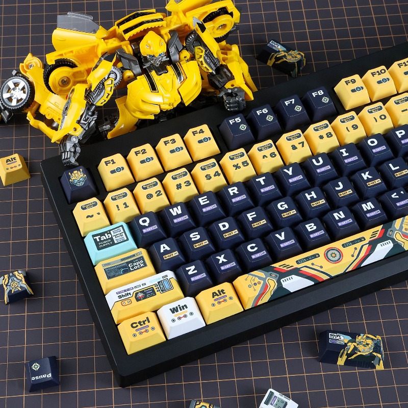 Yellow Bee Robot Theme Custom  - Pc Gaming Yellow review and price