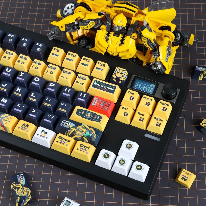 Yellow Bee Robot Theme Custom  - Pc Gaming Yellow review and price