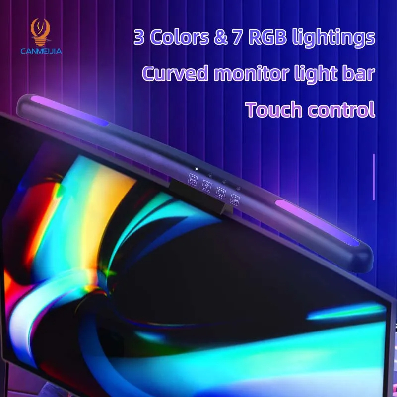 Curved LED Monitor Light Bar U - Pc Gaming Lounge review and price